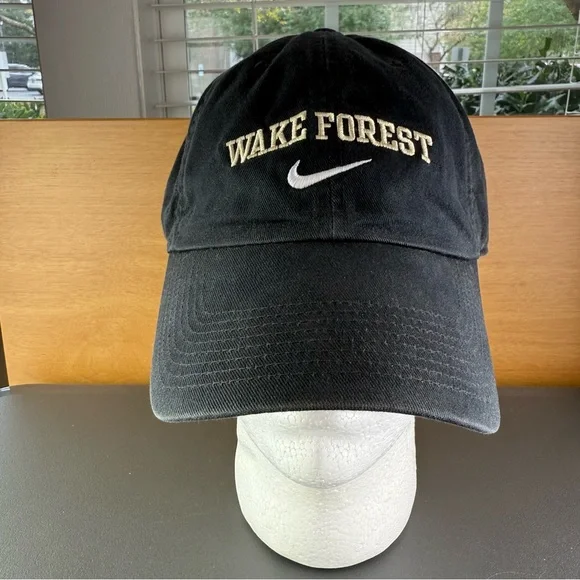 Nike Wake Forest Demon Deacons Spell Out Swoosh Men’s Adult Adjustable Hat Cap - Picture 6 of 10
